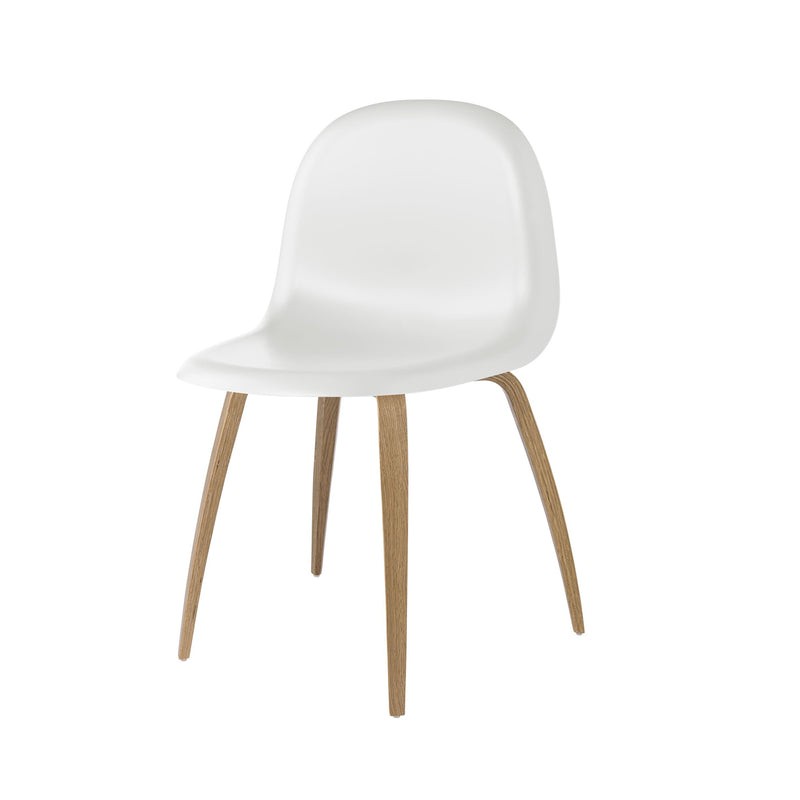 3D Dining Chair Oak/White